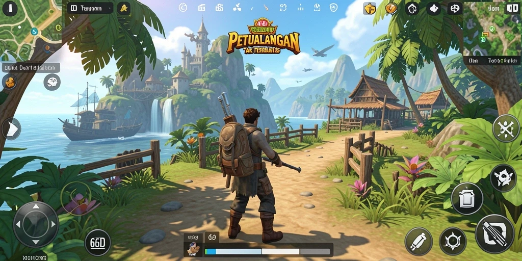 Gameplay Open World yang mendalam dan interaktif di 66D.