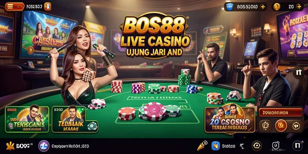 Gameplay menarik dengan dealer langsung dalam aplikasi Live Casino BOS88.