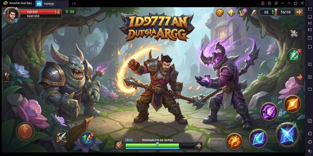 Tampilan gameplay ARPG yang mendebarkan dalam ID777.