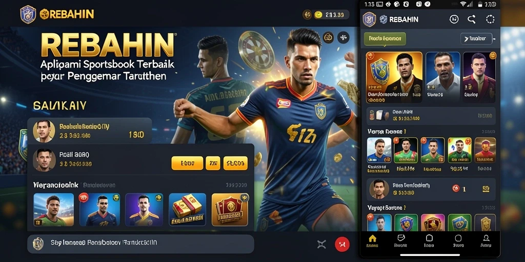 Tampilan menarik dari gameplay taruhan olahraga di REBAHIN.