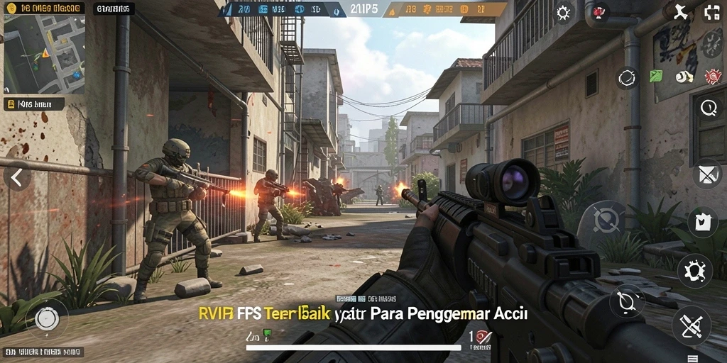 Tampilan mendebarkan dari pertempuran FPS di RVIP5.